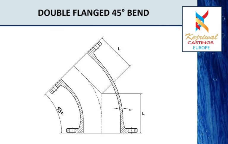 Double Flanged 45 Bend
