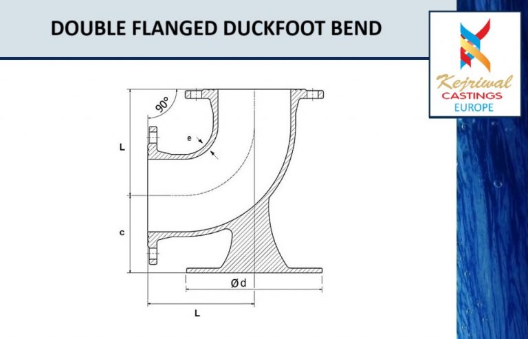 Double Flanged Duckfoot Bend