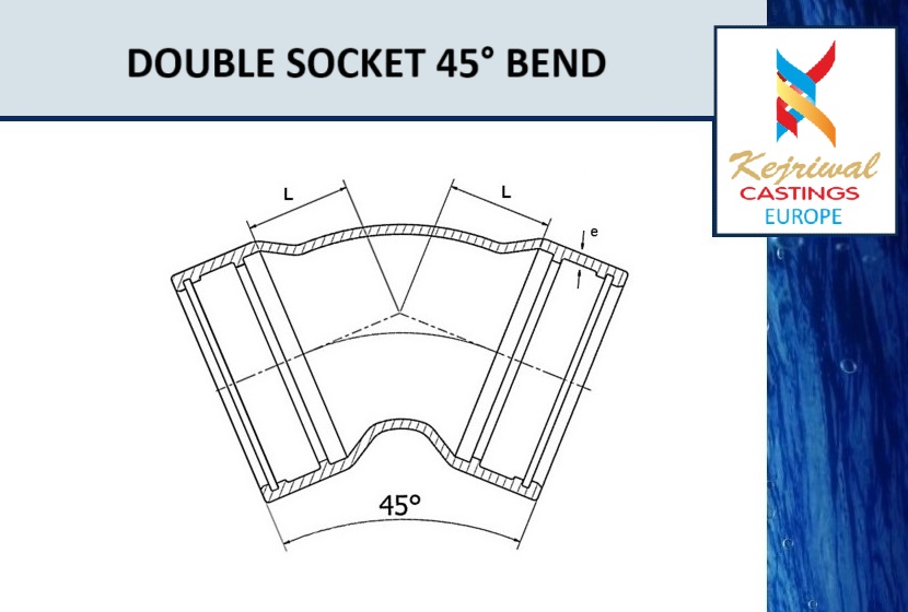 Double Socket 45 Bend