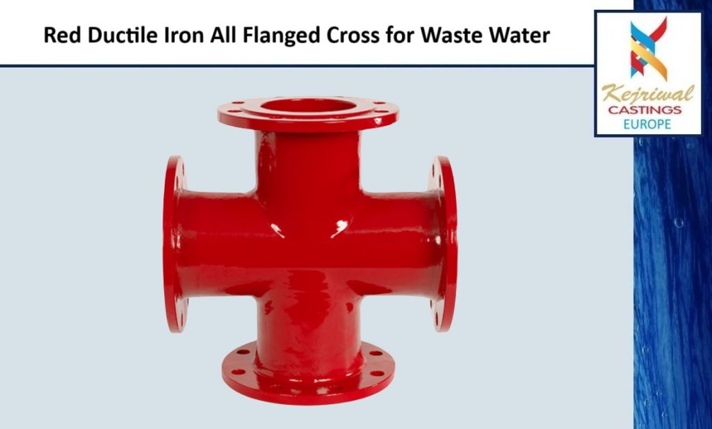 Red All Flanged Cross