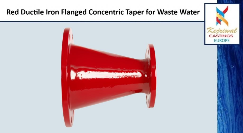 Red Double Flange Concentric Taper