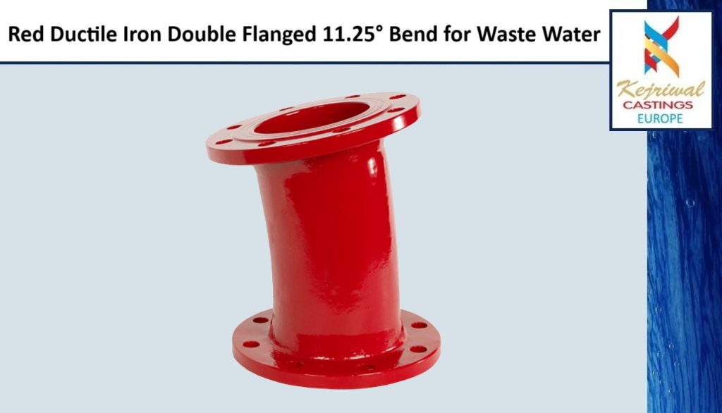 Red Double Flanged 11.25 Bend