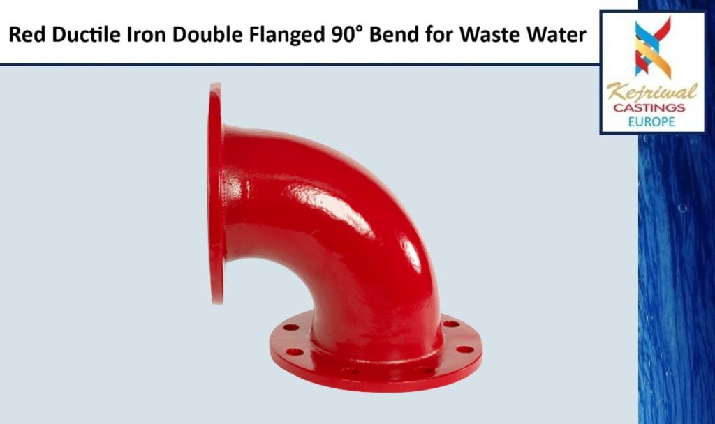 Red Double Flanged 90 Bend