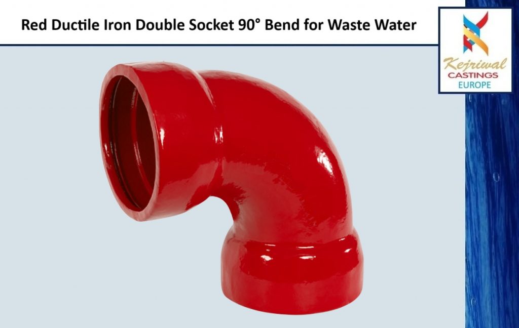Red Double Socket 90 Bend