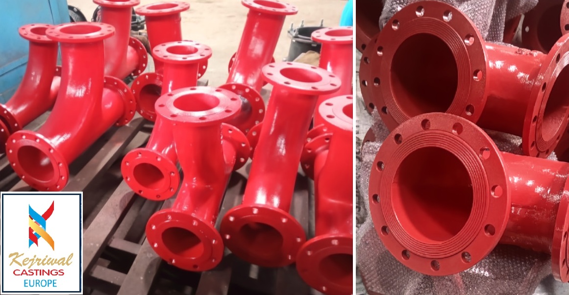 Red Ductile Iron Fittings-Kejriwal Castings Europe