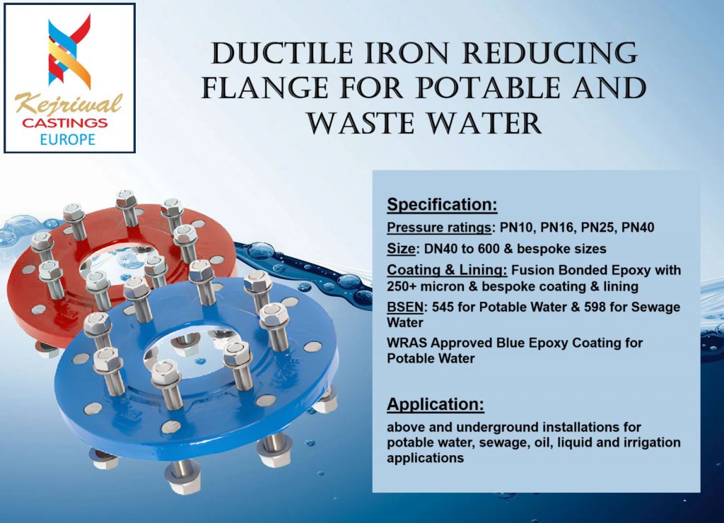 Reducing Flange-Kejriwal Castings Europe. Manufacturer of Ductile Iron Fittings